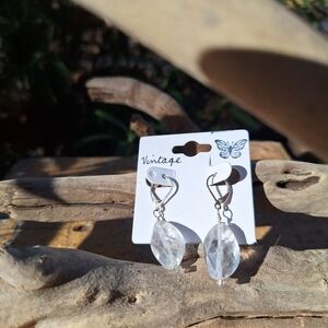 Vintage crystal and glass bead earrings